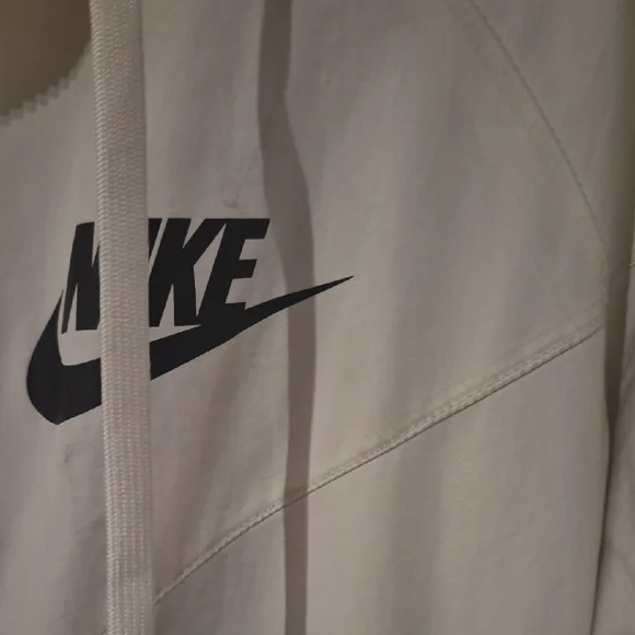 Nike White  Full-Zip Hoodie Unisex Size Large - Picture 3 of 9